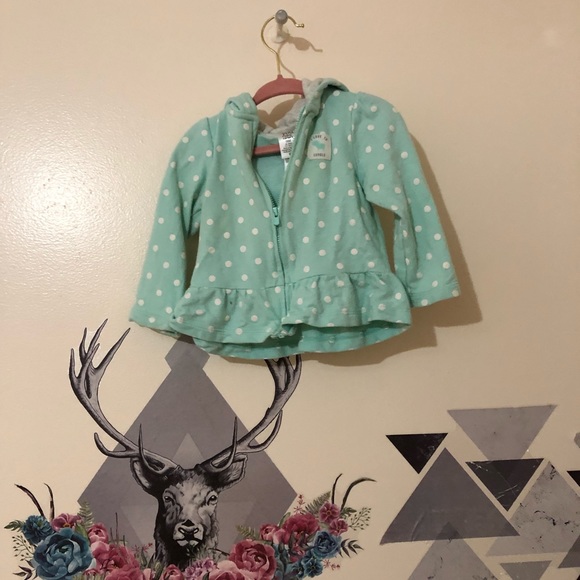 Carters | Polka Dot Sweater Hoodie Sz 18m - Picture 1 of 3